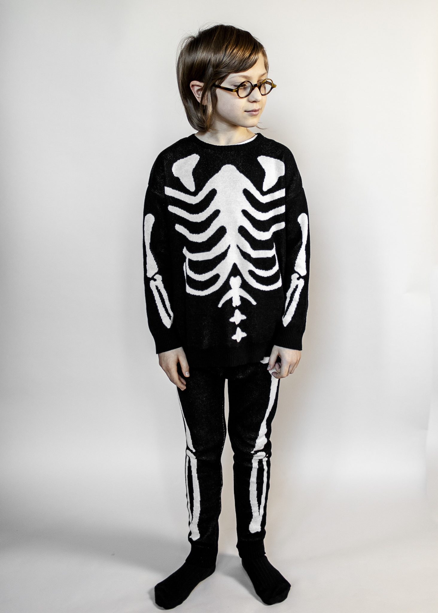                                                                                                                       Knit Tracked Suit Sweater - Skeleton